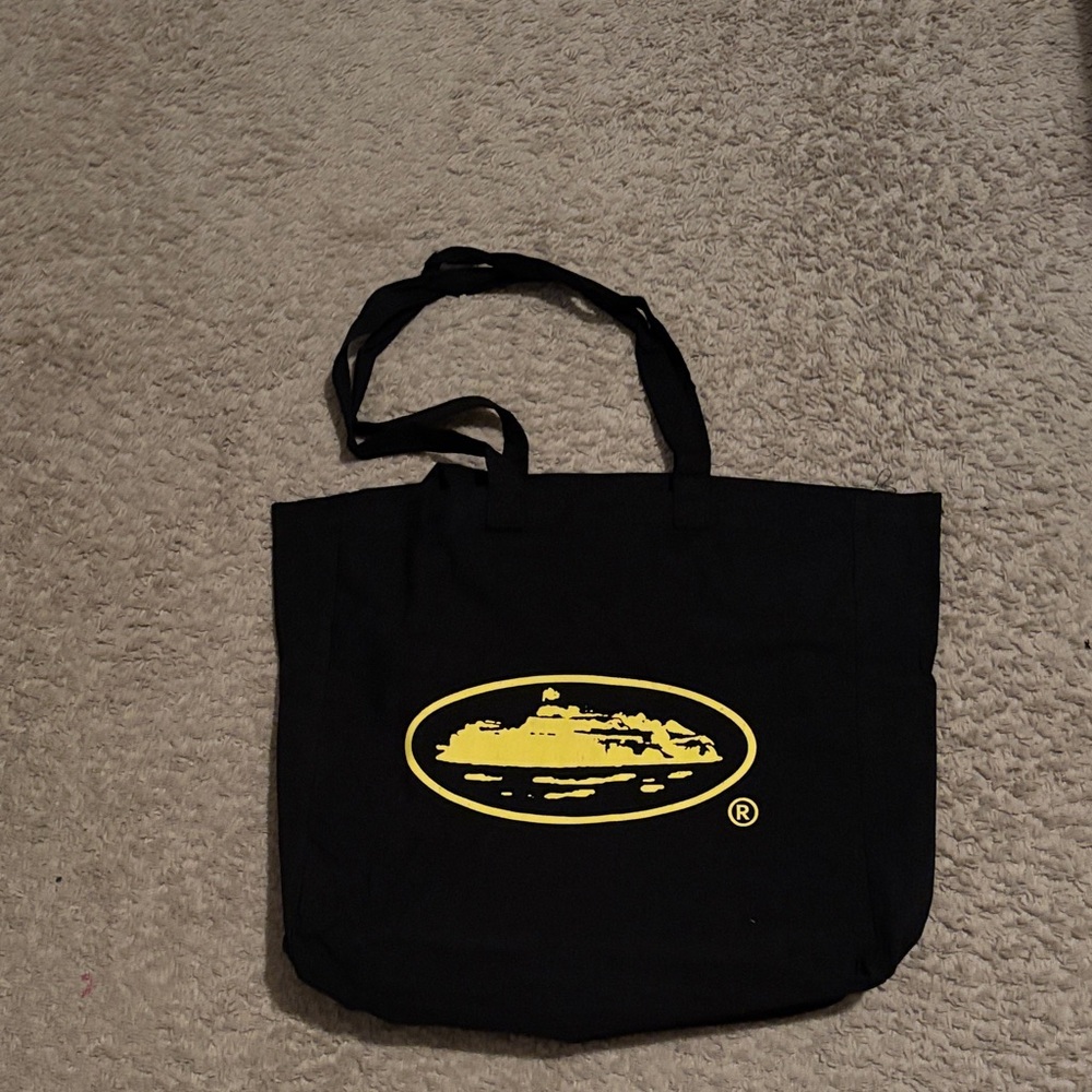 Corteiz Black/Yellow Tote Bag